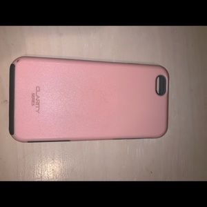 Pink and gray iPhone 6s case